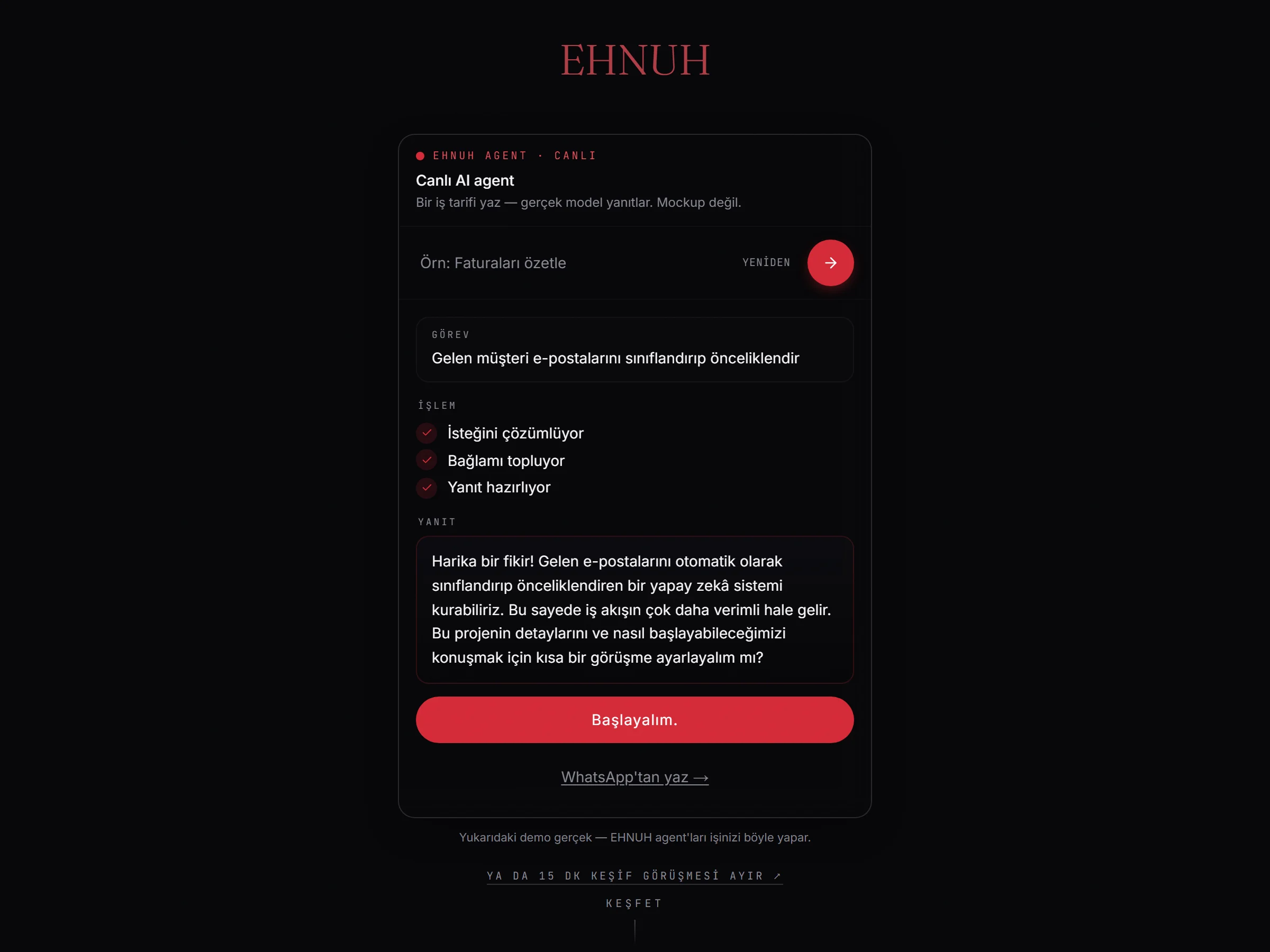Canlı Agent Sistemi
