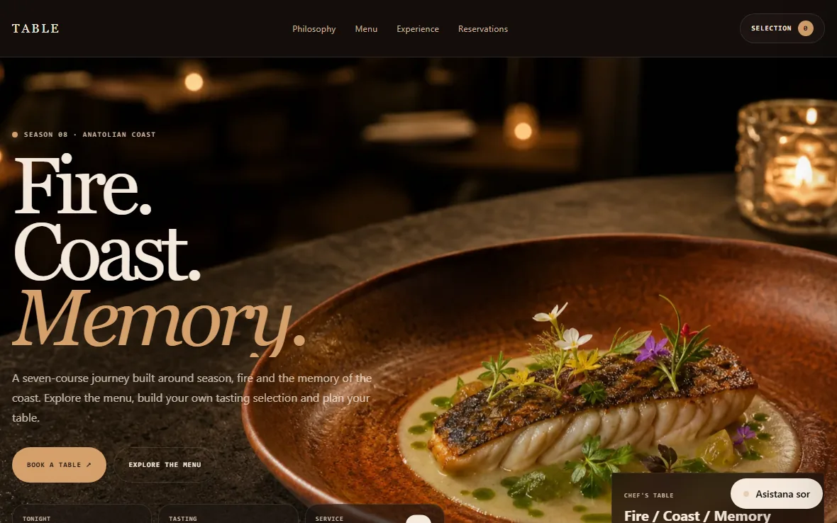 Table — Restaurant · Reservations
